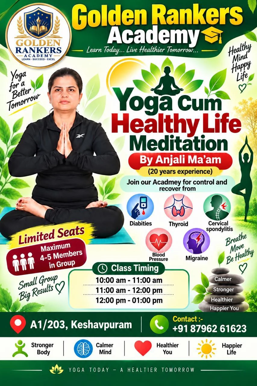 Yoga and meditation by Anjali Ma’am