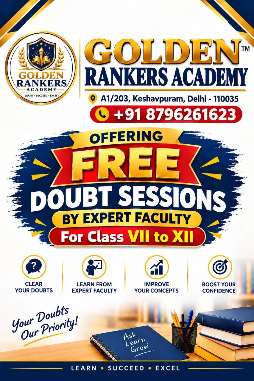 Golden Rankers Academy free doubt sessions poster